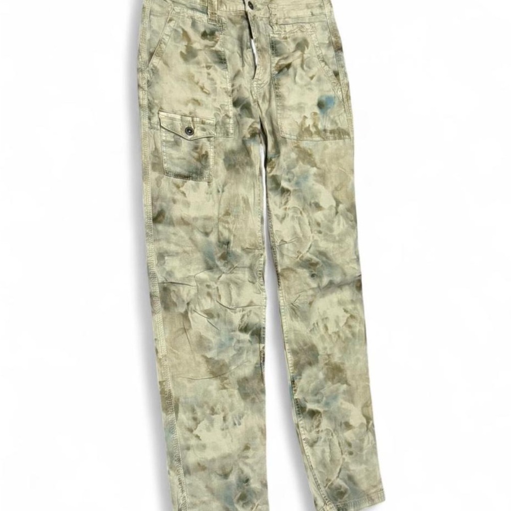 Anthropologie Green Tie-Dye Pants size 29 P - Picture 4 of 13